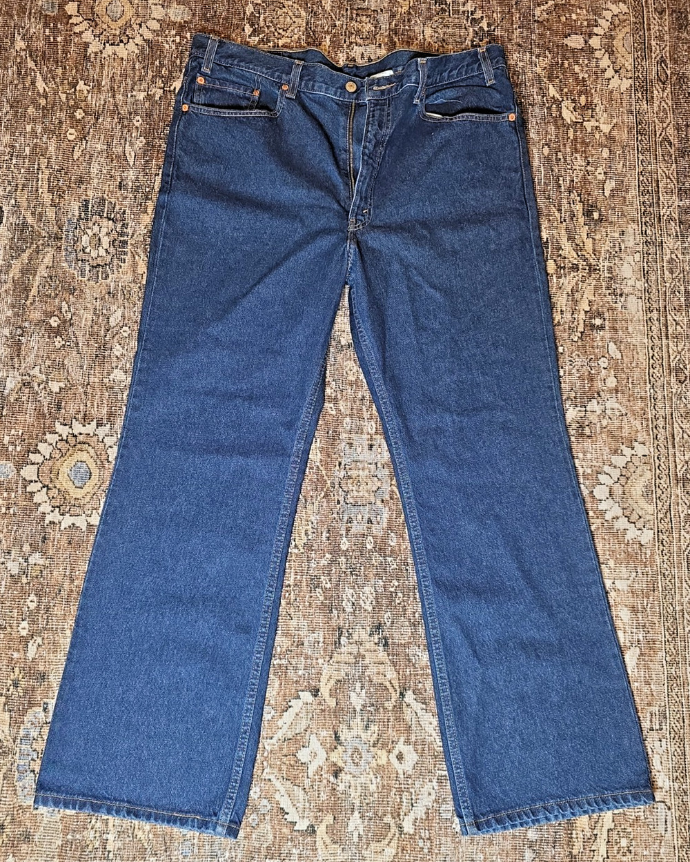 Levi's 517 Boot Cut Jeans Mens 40x30 Dark Wash Western Cowboy Denim Cotton